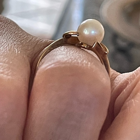 Mikimoto Pearl ring in 14k yellow gold - Picture 11 of 11